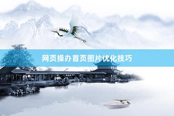 网页操办首页图片优化技巧